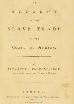 An Account Of The Slave Trade On The Coast Of Africa