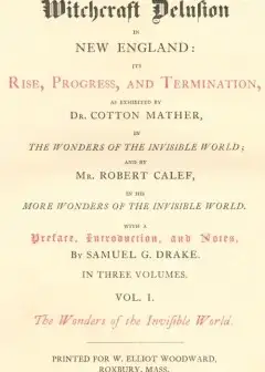 The Witchcraft Delusion In New England. Its Rise, Progress, And Termination, (Vol. 1 Of 3)