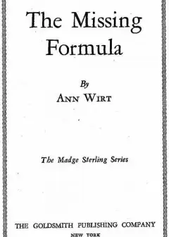 The Missing Formula . Madge Sterling Series, #1