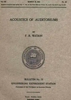 Acoustics Of Auditoriums