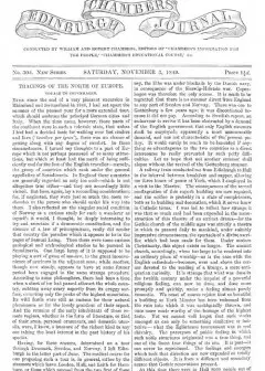 Chambers’s Edinburgh Journal, No. 305 . New Series, Saturday, November 3, 1849