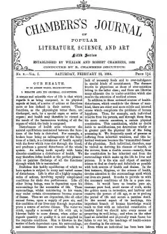 Chambers’s Journal Of Popular Literature, Science, And Art, Fifth Series, No. 8, Vol. I, F
