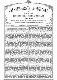 Chambers’s Journal Of Popular Literature, Science, And Art, Fifth Series, No. 43, Vol. I,