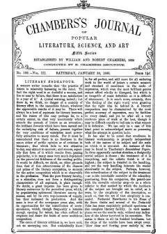 Chambers’s Journal Of Popular Literature, Science, And Art, Fifth Series, No. 109, Vol. Ii