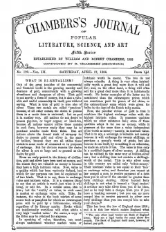 Chambers’s Journal Of Popular Literature, Science, And Art, Fifth Series, No. 120, Vol. Ii
