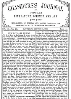 Chambers’s Journal Of Popular Literature, Science, And Art, Fifth Series, No. 139, Vol. Ii