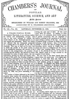 Chambers’s Journal Of Popular Literature, Science, And Art, Fifth Series, No. 143, Vol. Ii