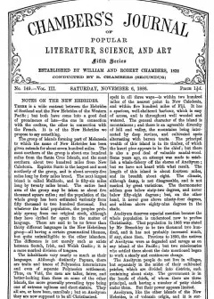 Chambers’s Journal Of Popular Literature, Science, And Art, Fifth Series, No. 149, Vol. Ii