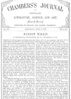 Chambers’s Journal Of Popular Literature, Science, And Art, No. 701 . June 2, 1877
