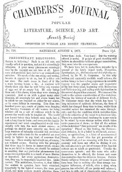 Chambers’s Journal Of Popular Literature, Science, And Art, No. 710 . August 4, 1877