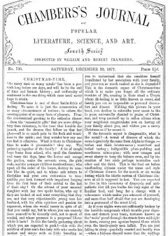 Chambers’s Journal Of Popular Literature, Science, And Art, No. 730 . December 22, 1877