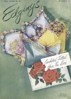 Ảnh Edgings. Crocheted, Tatted, Hair Pin Lace