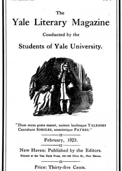 Ảnh The Yale Literary Magazine (Vol. Lxxxviii, No. 5, February 1923)
