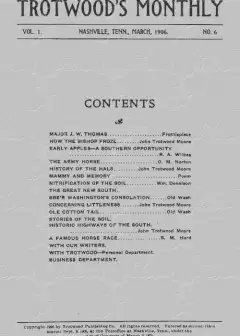 Trotwood’s Monthly, Vol. I, No. 6. March, 1906