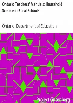 Ảnh Ontario Teachers’ Manuals. Household Science In Rural Schools