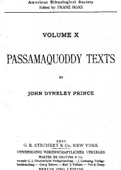 Passamaquoddy Texts