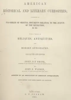 American Historical And Literary Curiosities, Part 05