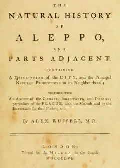 The Natural History Of Aleppo, And Parts Adjacent