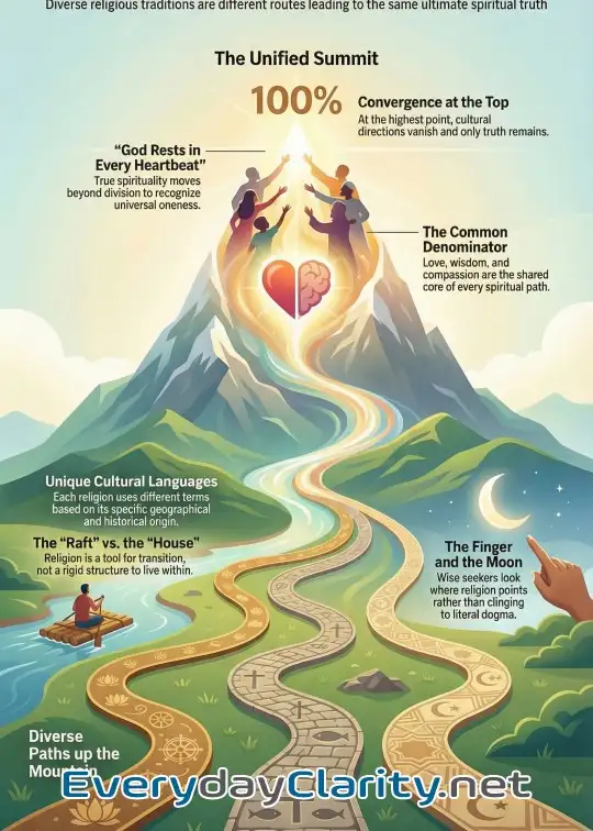 Book cover image Chapter 3: Religion And Truth - Many Paths, One Summit
