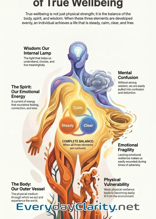 Book cover image Reflection 07: The Three Foundations Of True Wellbeing