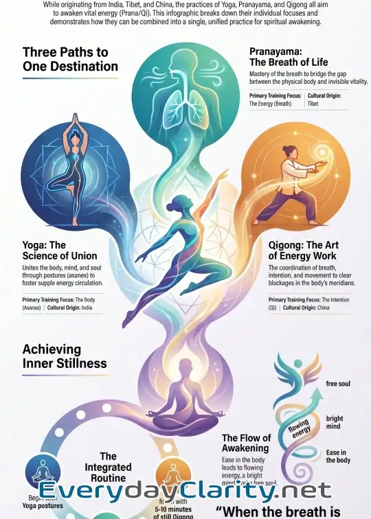 Book cover image Practice 01: Yoga - Pranayama - Qigong