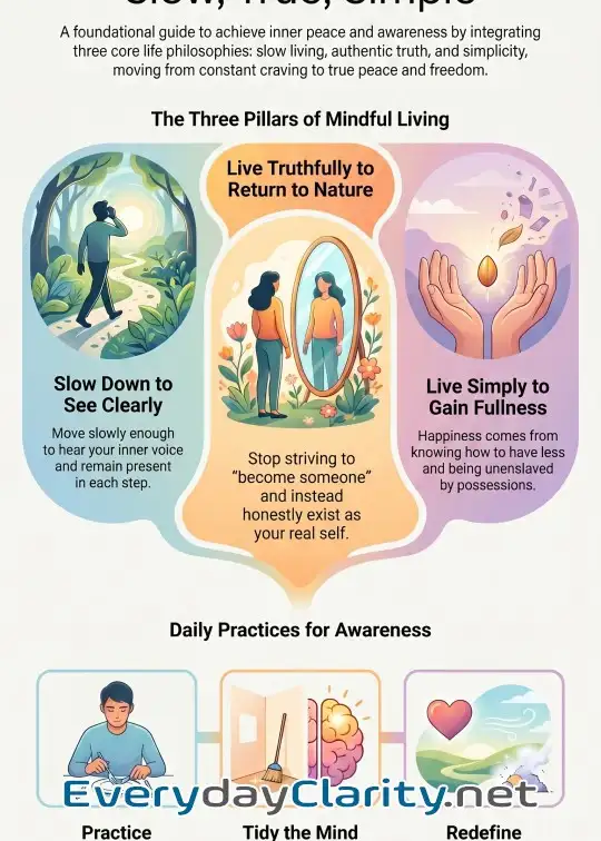 Book cover image Practice 16: Slow Living - Living Truthfully - Living Simply